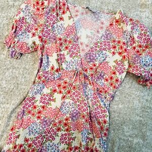 Floral Midi Dress S